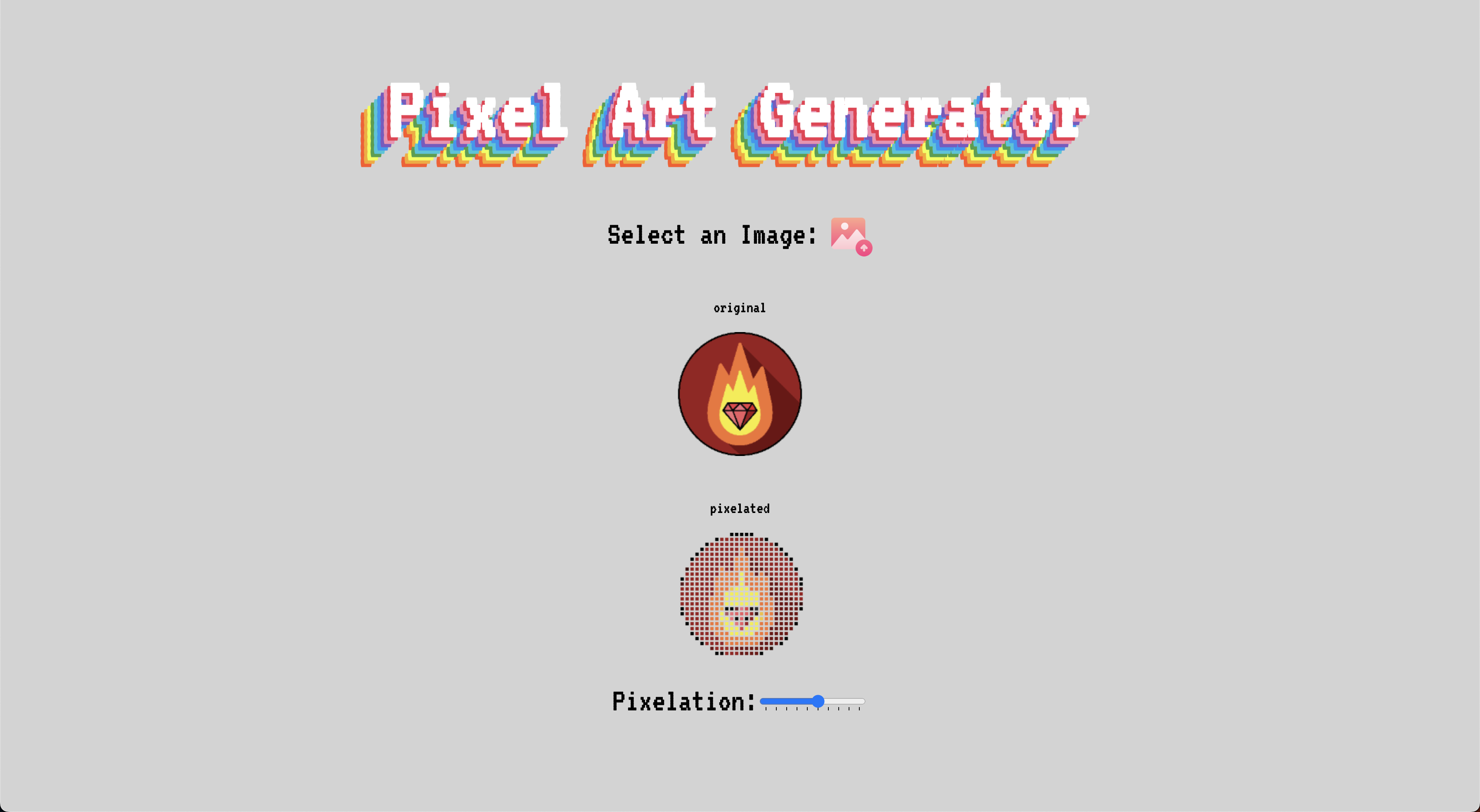 Card  Pixel art generator Screenshot