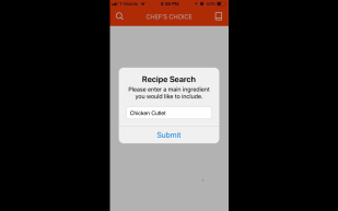 Card Chef's Choice Website Screenshot